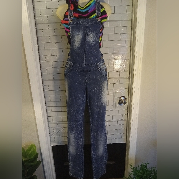 ChiOle Pants - Denim overalls bibbed size large